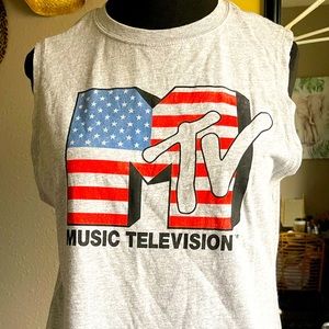 MTV sleeveless tee